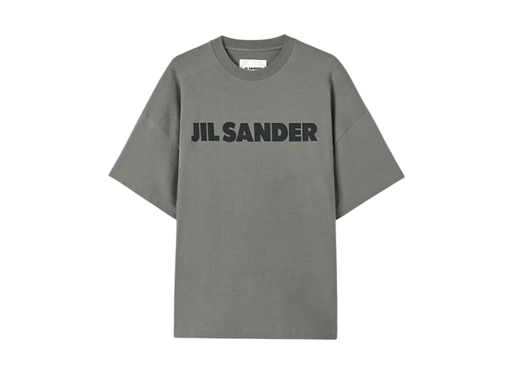 Jil Sander Stiff Lightweight Cotton Jersey T-Shirt "Thyme Green"