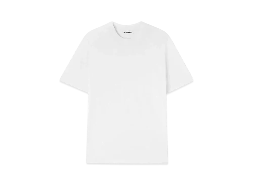 Jil Sander Men's Crew-Neck T-Shirt "Optic White"
