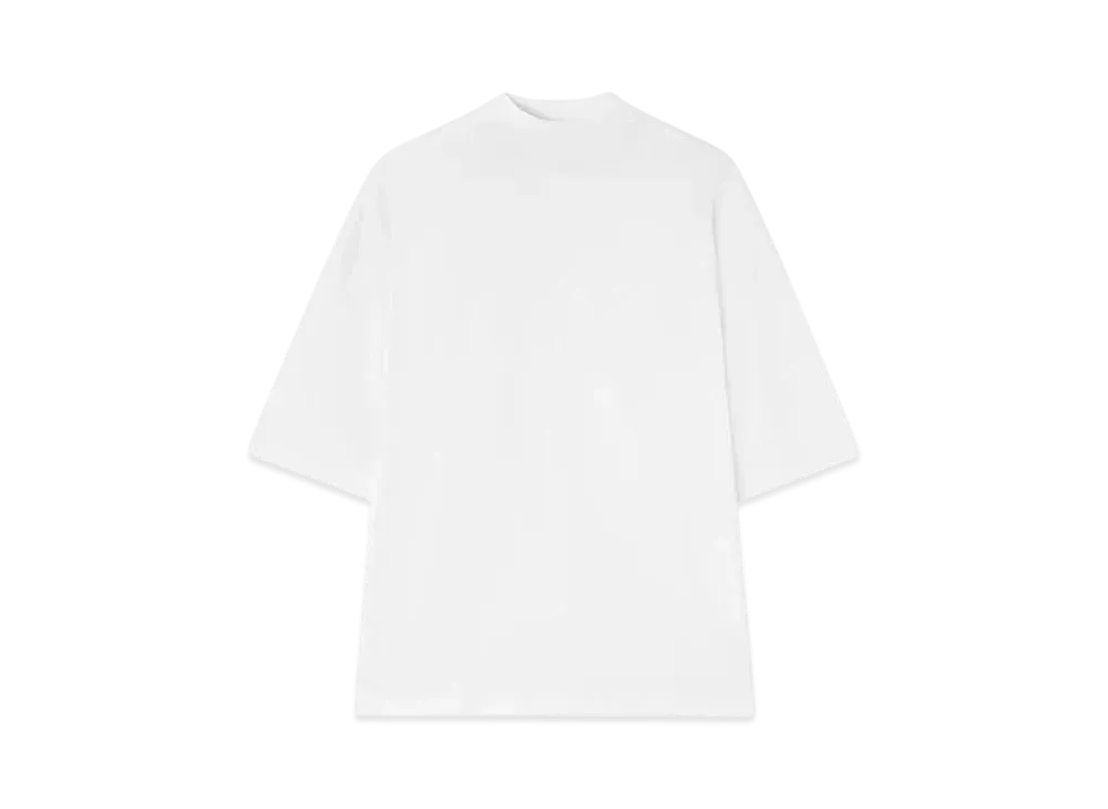 Jil Sander Men's Mock-Neck T-Shirt "Optic White"