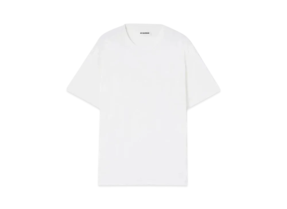 Jil Sander Men's Crew-Neck T-Shirt "Optic White"