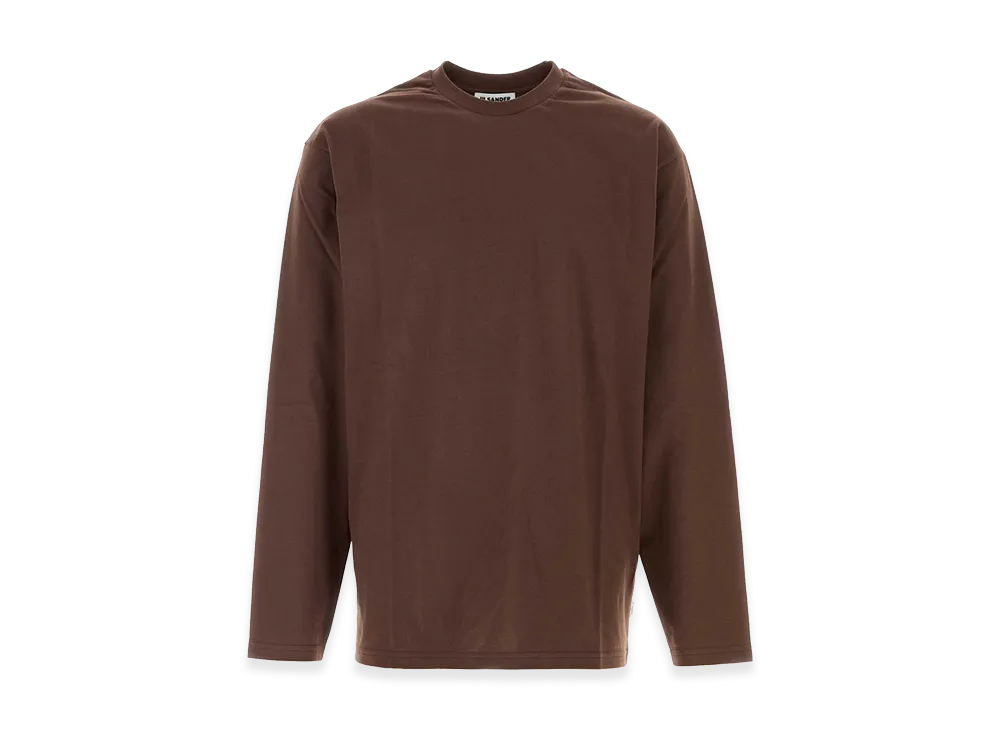 Jil Sander Chocolate Cotton T-Shirt "Brown"