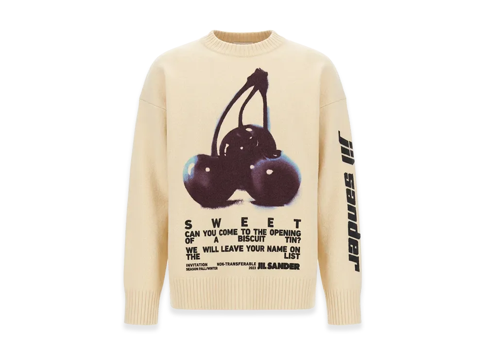 Jil Sander Jersey With Embroidery "Beige"