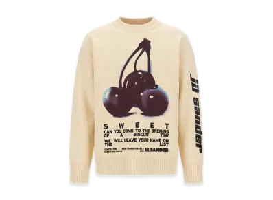 Jil Sander Jersey With Embroidery "Beige"