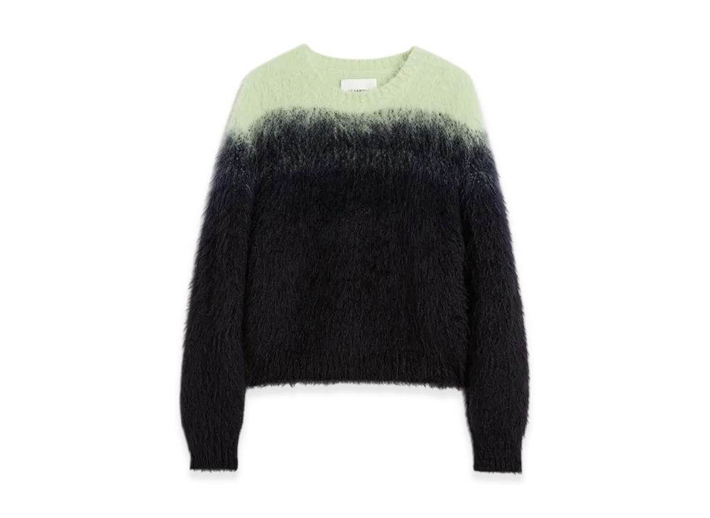 Jil Sander Mohair Jacquard Crew-Neck Sweater "After Eight"