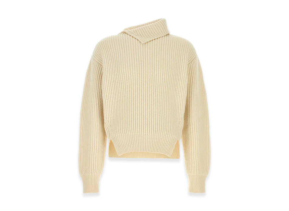 Jil Sander Wool Sweater "White"