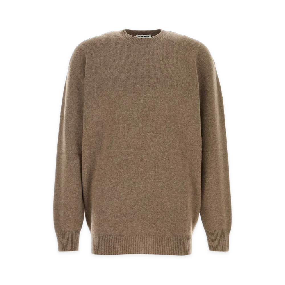 Jil Sander Biscuit Wool Blend Oversize Sweater "Beige"