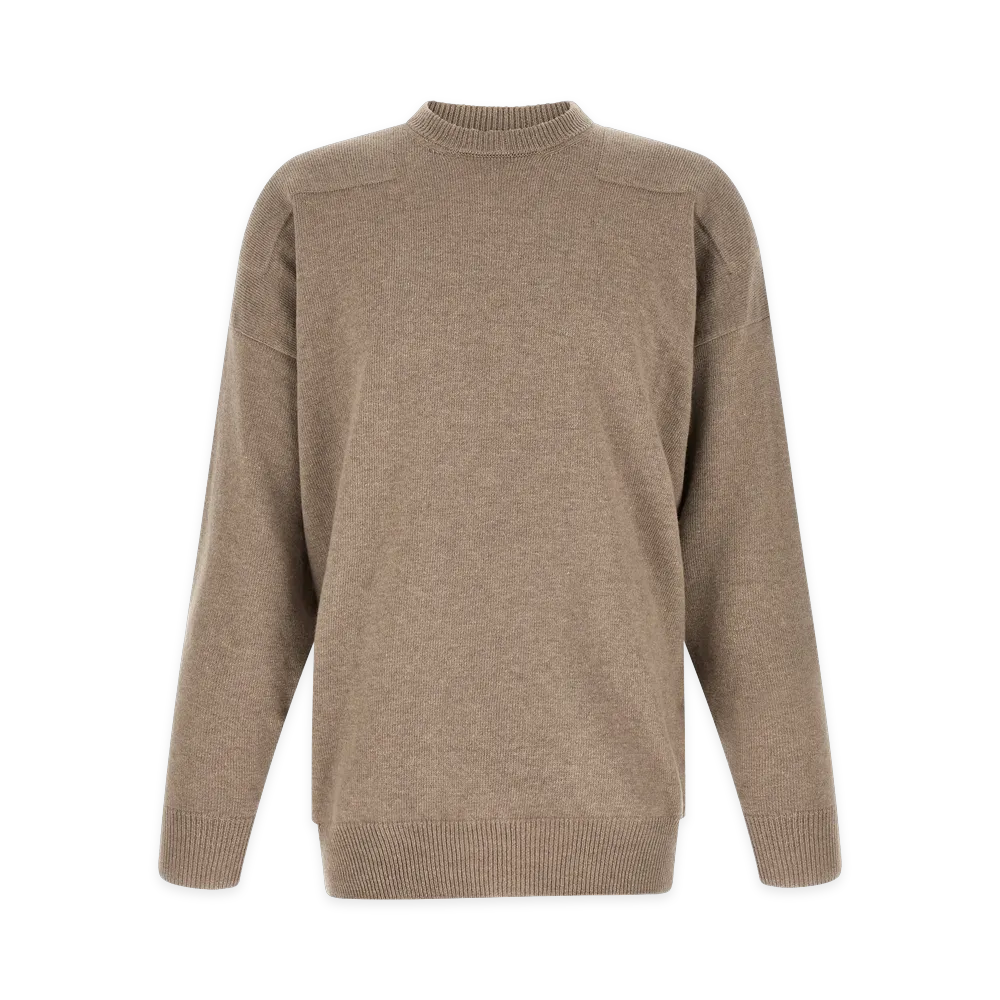 Jil Sander Melange Wool Sweater "Beige"