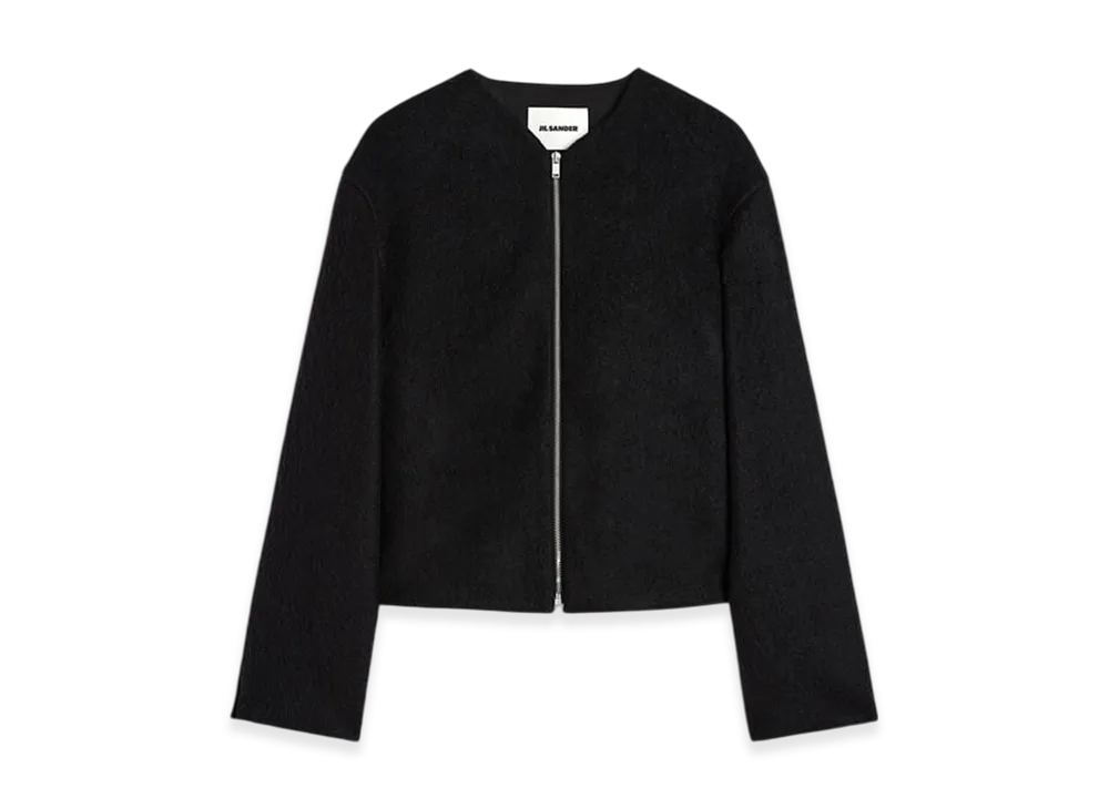 Jil Sander Wool Zip-up Jacket "Black"