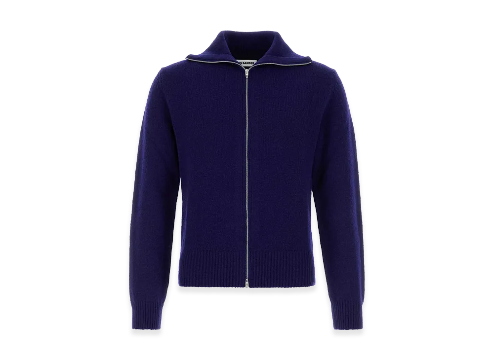 Jil Sander Wool Blend Cardigan "Blue"