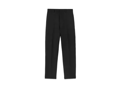 Jil Sander Tapered Trousers Gabardine Wool "Black"