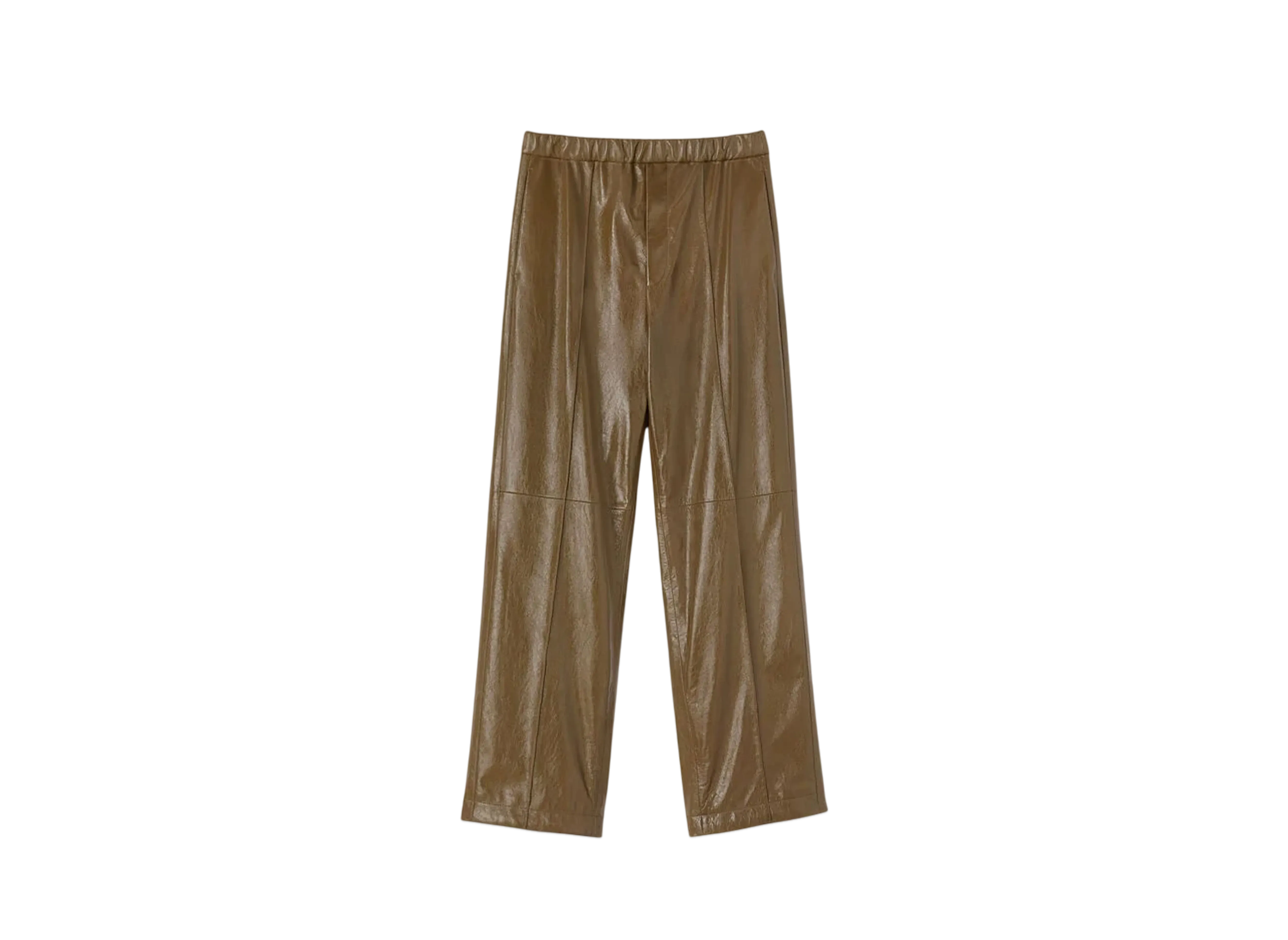 Jil Sander Men's Leather Trousers "Tobacco"