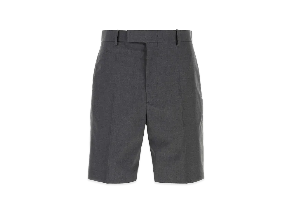 Jil Sander Dark Grey Wool Bermuda Shorts "Grey"