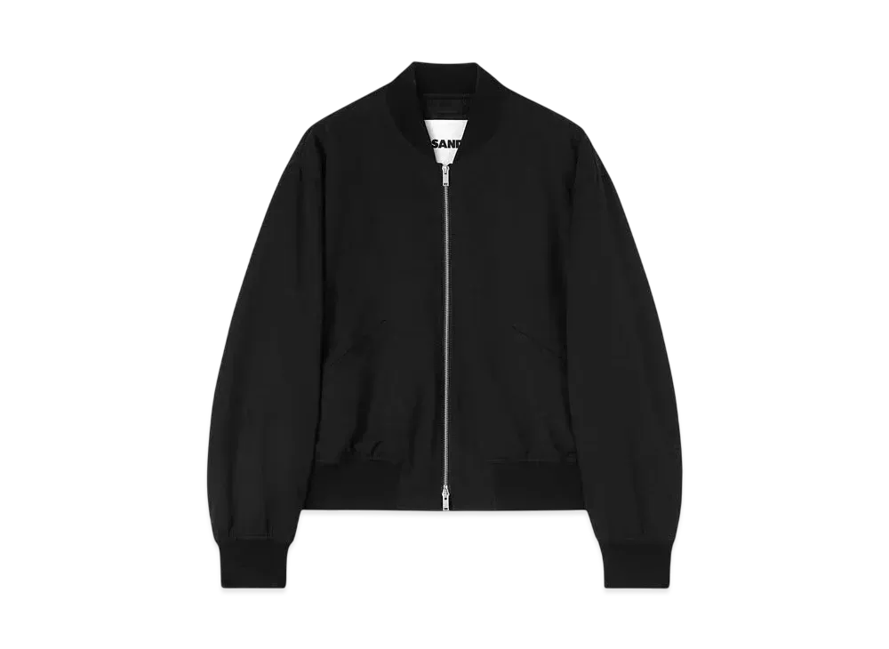 Jil Sander Men's Padded Bomber Jacket "Black"