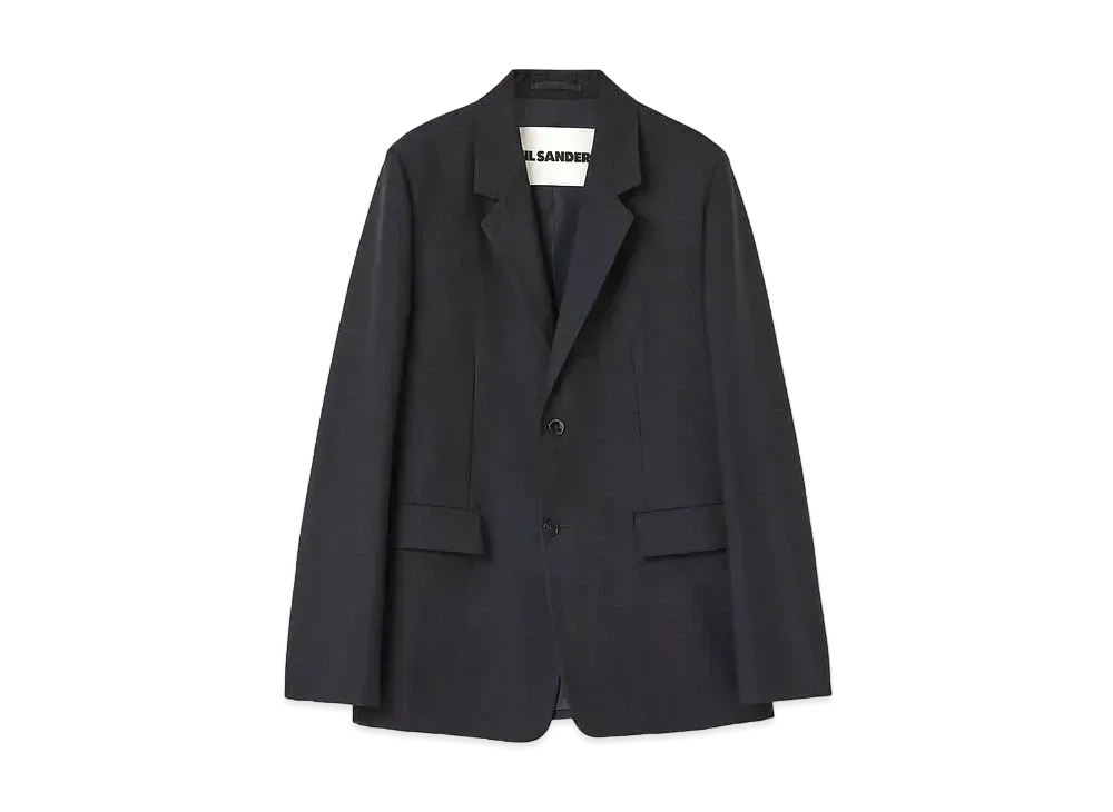 Jil Sander Tailored Jacket Wool and Mohair "Navy"