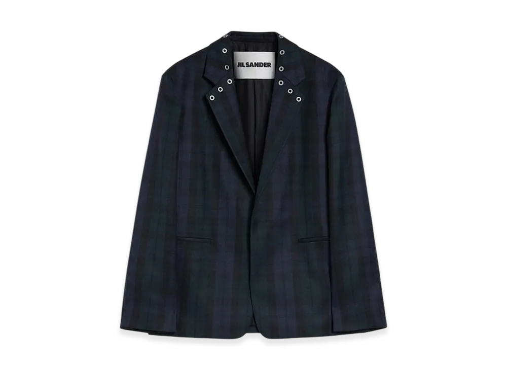 Jil Sander Wool Tailored Jacket "Blue Horizon"