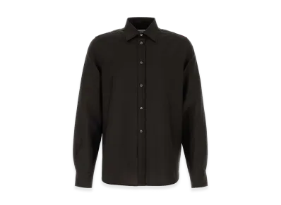 Jil Sander Wool Blend Shirt "Brown/Chocolate"