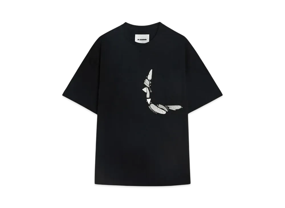 Jil Sander Men's Crew-Neck T-Shirt "Black"