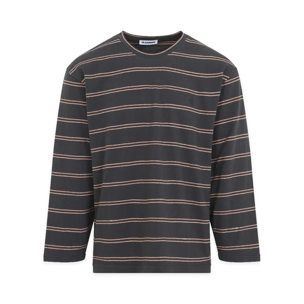 Jil Sander Meteorite L/S Striped T-Shirt "Gray"