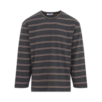 Jil Sander Meteorite L/S Striped T-Shirt "Gray"