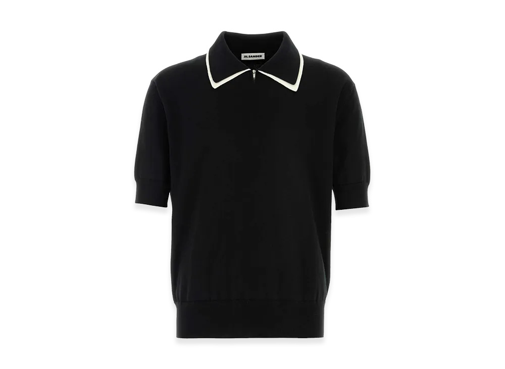 Jil Sander Cotton Polo Shirt "Black"