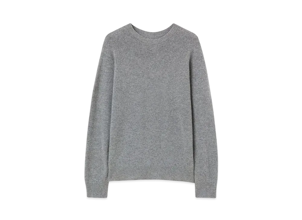 Jil Sander Men's Crew-Neck Sweater "Ash Grey"