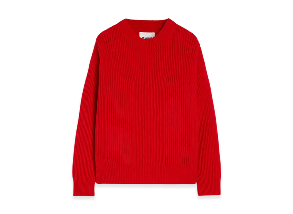 Jil Sander Wool Crew-Neck Sweater "Poppy"