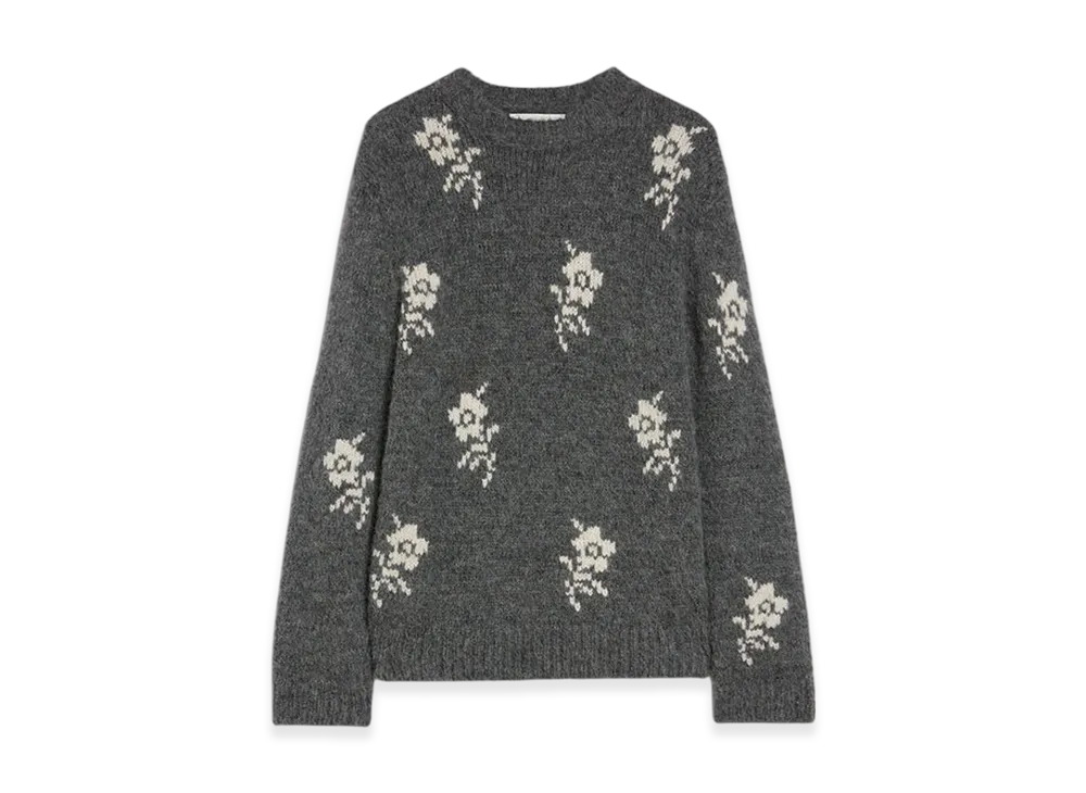 Jil Sander Wool Blend Crew-Neck Sweater "Moonless Night"