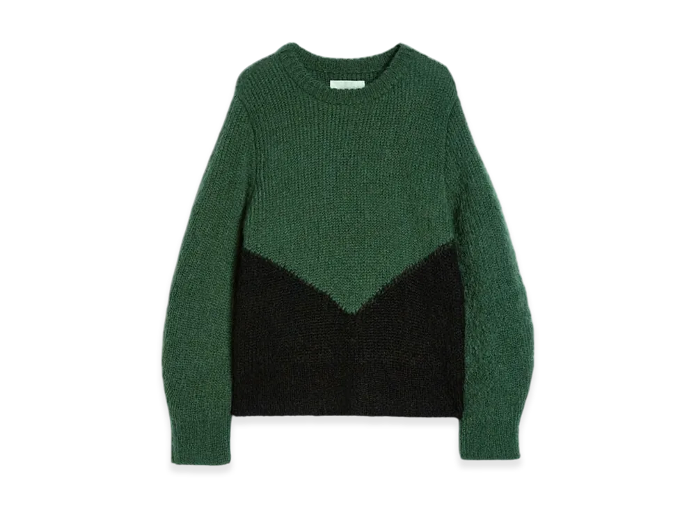 Jil Sander Wool Blend Crew-Neck Sweater "Kiwi"
