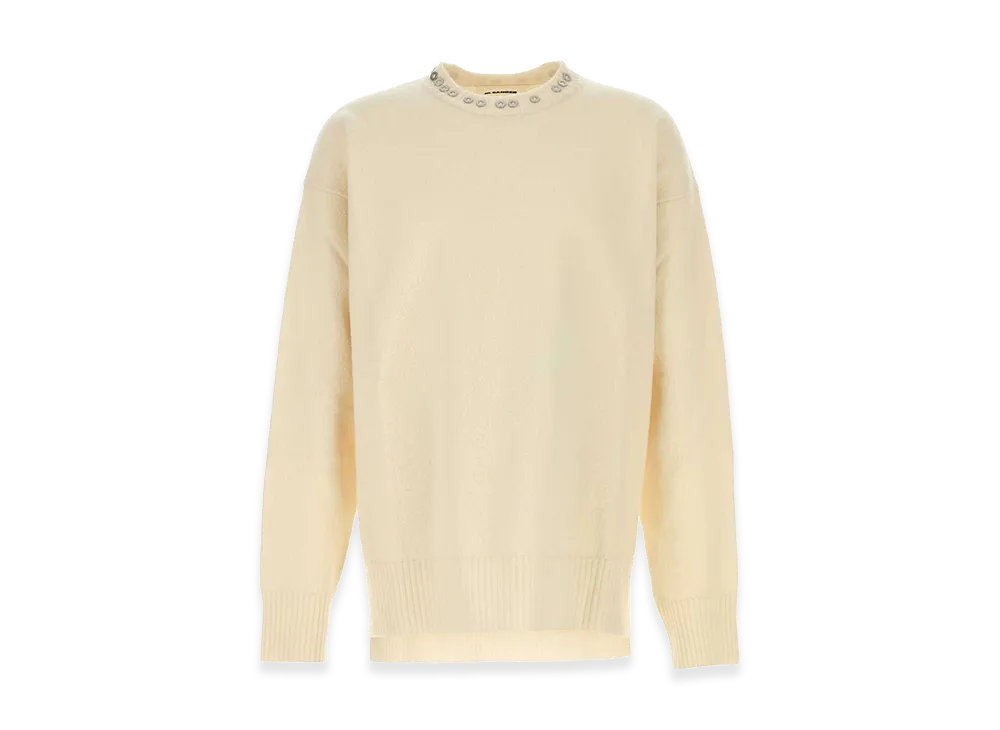 Jil Sander Wool Sweater "White"