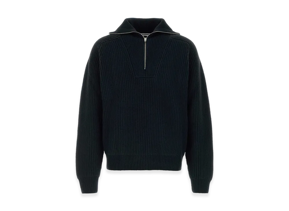 Jil Sander Wool Polo Shirt "Black"
