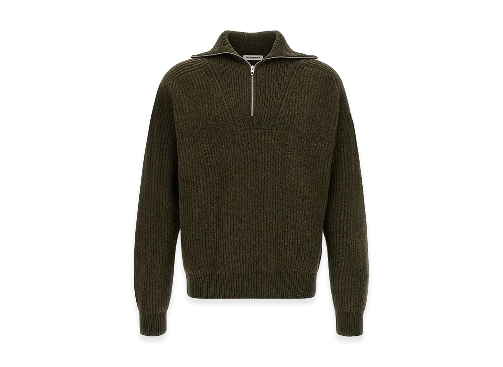 Jil Sander Half-Zip Sweater "Green"