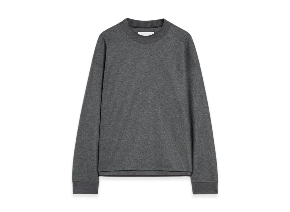 ジルサンダー ウールメルトン クルーネック スウェットシャツ