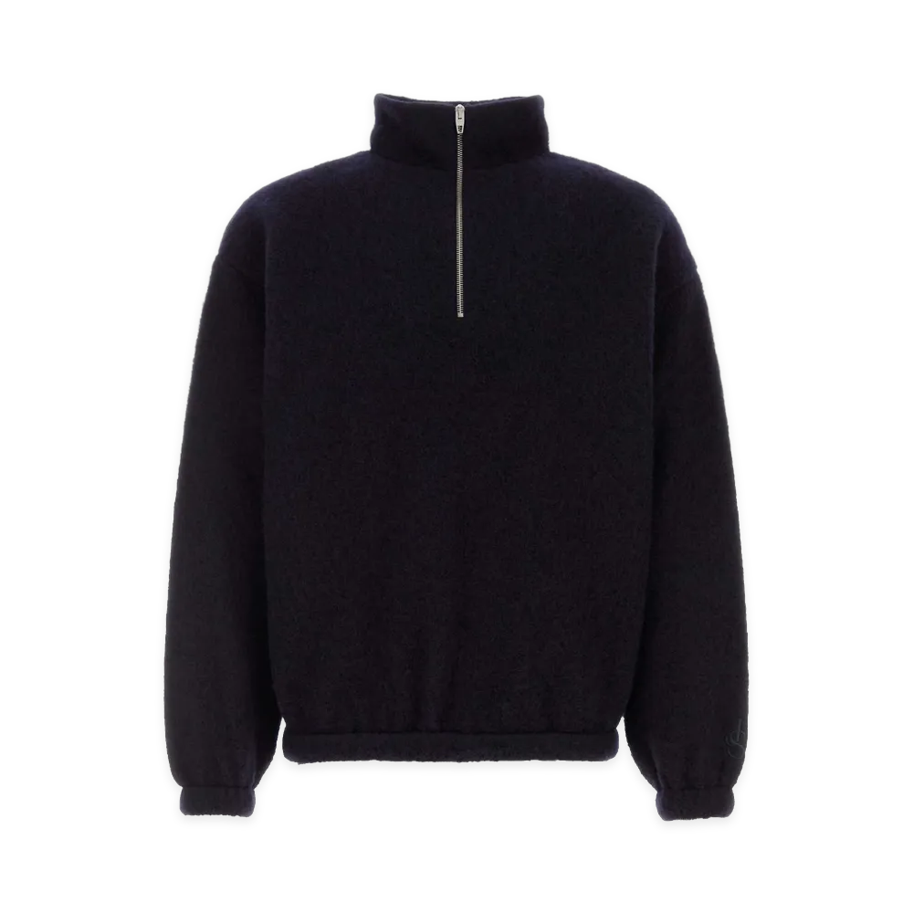 Jil Sander Wool Blend Sweatshirt "Navy"