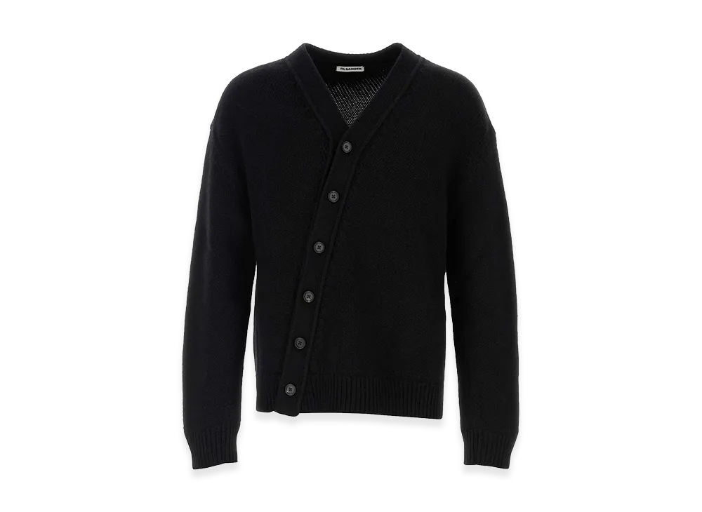 Jil Sander Wool Blend Cardigan "Black"