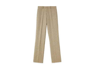 Jil Sander Tailored Trousers Virgin Wool Checked "Roof Shadow"