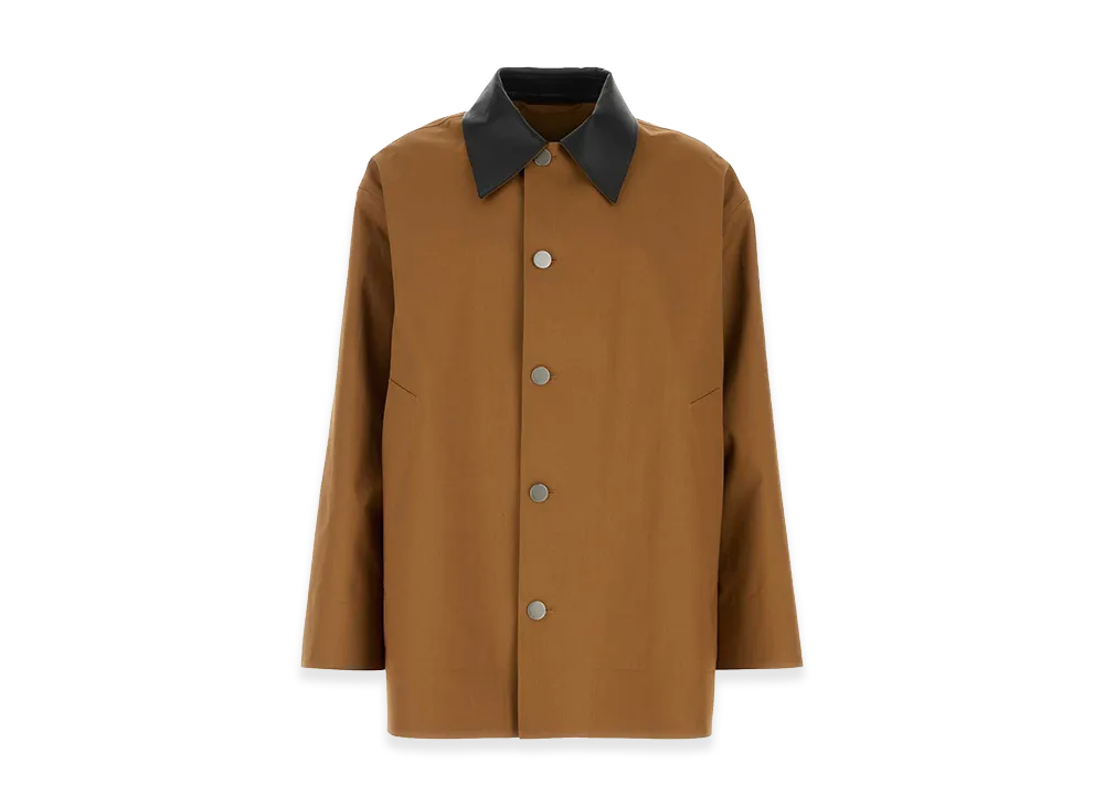 Jil Sander Caramel Cotton Trench Coat "Camel"