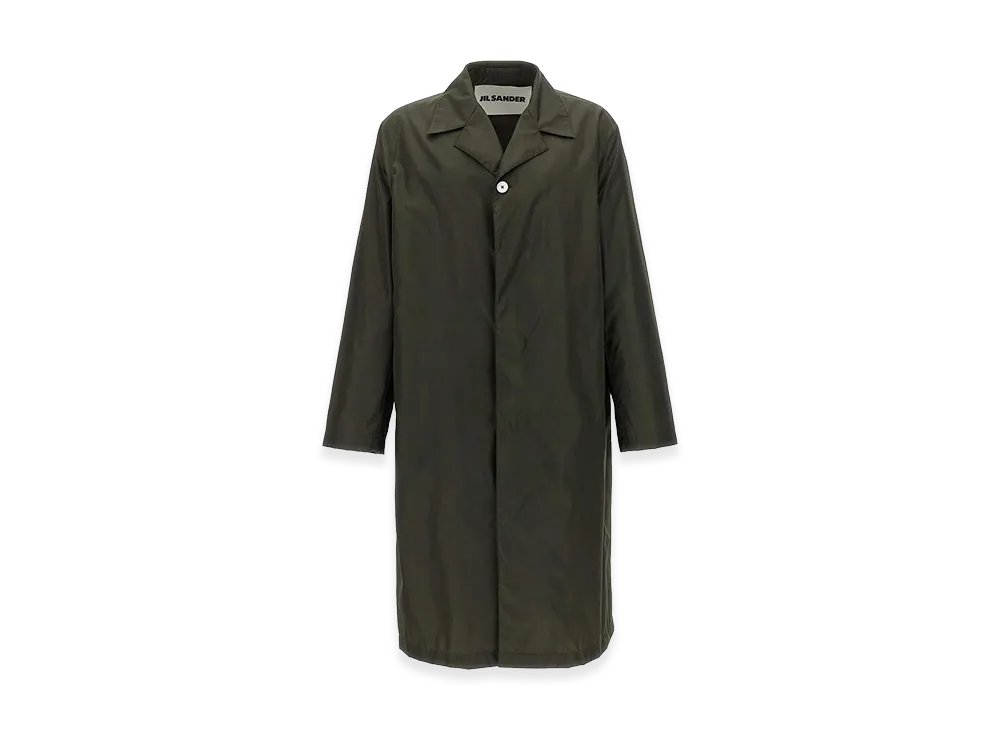 Jil Sander Single-Breasted Trench Coat "Green"