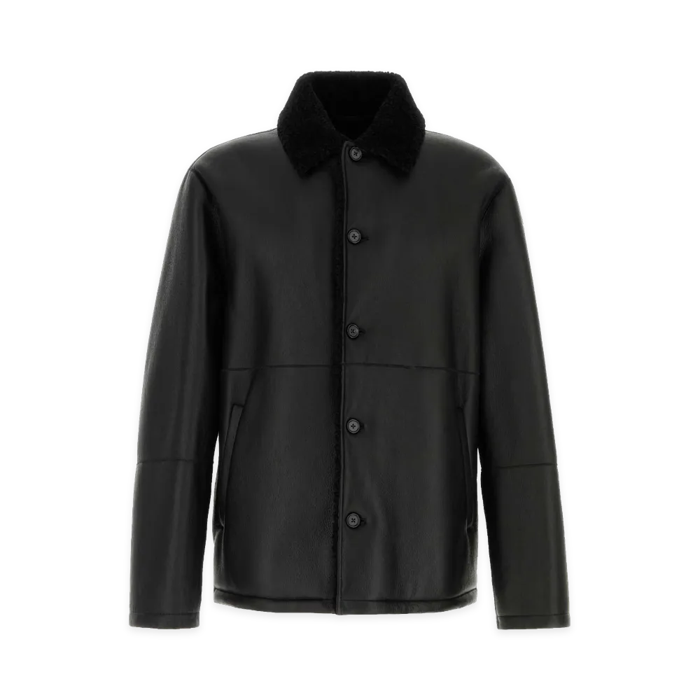 Jil Sander Shearling Jacket "Black"