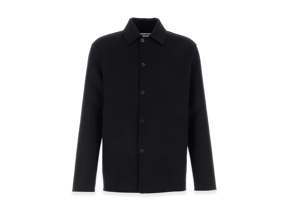 Jil Sander Wool Blend Shirt "Midnight Blue"
