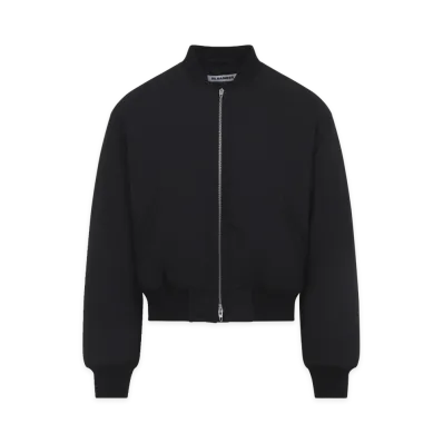 Jil Sander Cropped Bomber Jacket "Black"