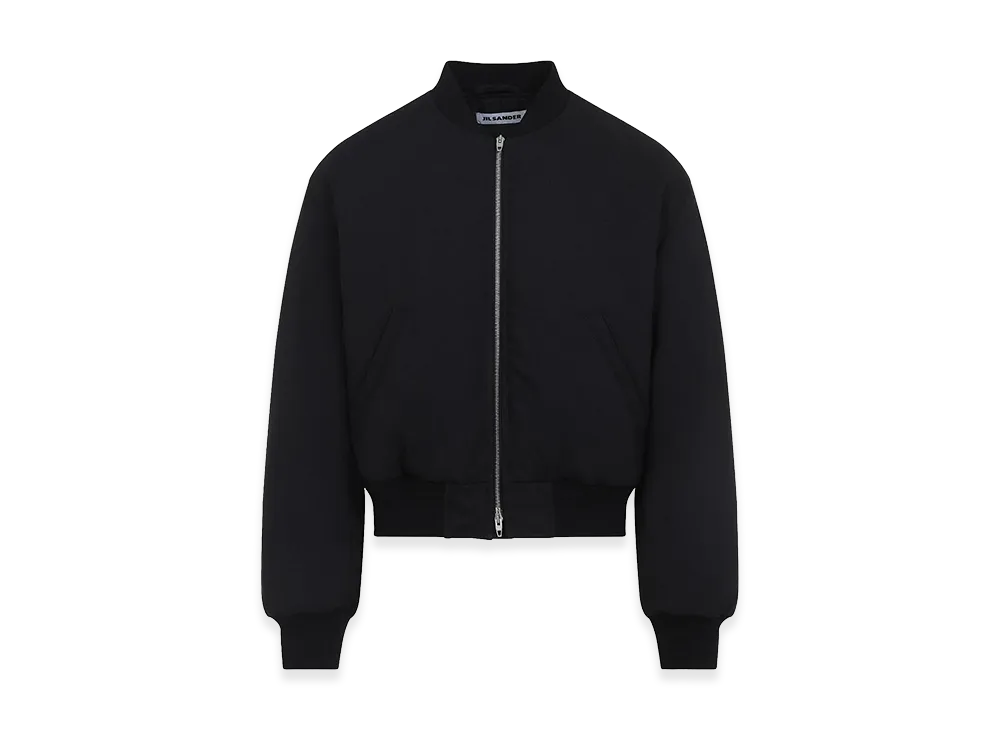 Jil Sander Cropped Bomber Jacket "Black"