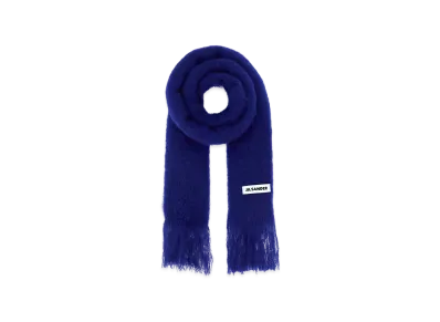 Jil Sander Mohair Blend Scarf "Blue"