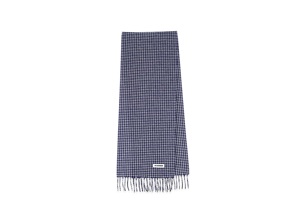 Jil Sander Virgin Wool Scarf "Blue"