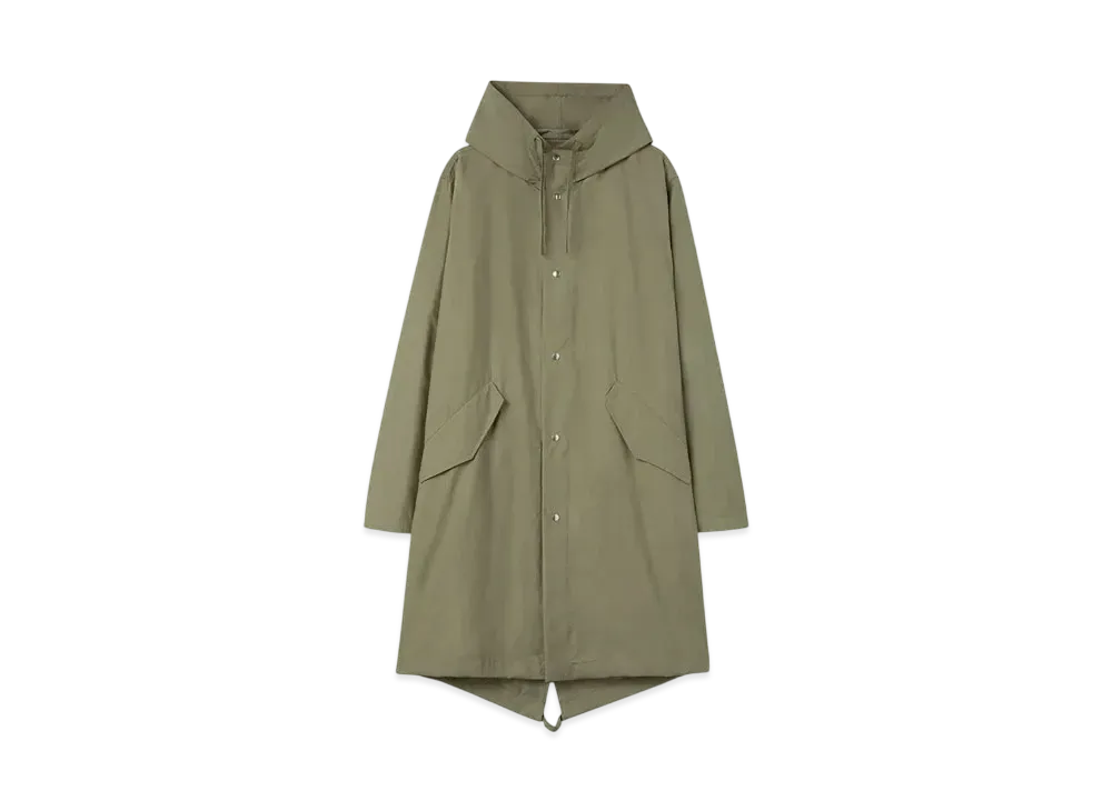 Jil Sander Men's Logo Parka "Slate Green"