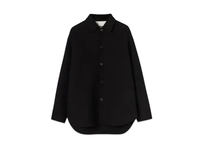 Jil Sander Men's Heavyweight Cashmere Overshirt "Black"