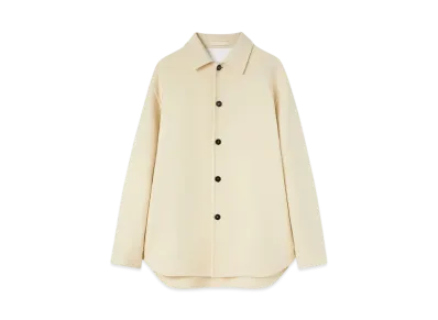 Jil Sander Men's Wool Overshirt "Pearl"