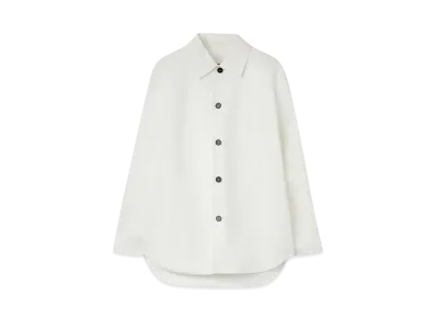Jil Sander Men's Double Cotton Overshirt "Cornsilk"