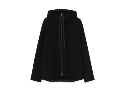 Jil Sander Men's Double Cotton Hooded Blouson "Black"