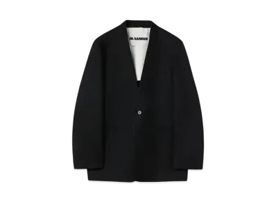Jil Sander Men's Cotton Deconstructed Jacket "Black"