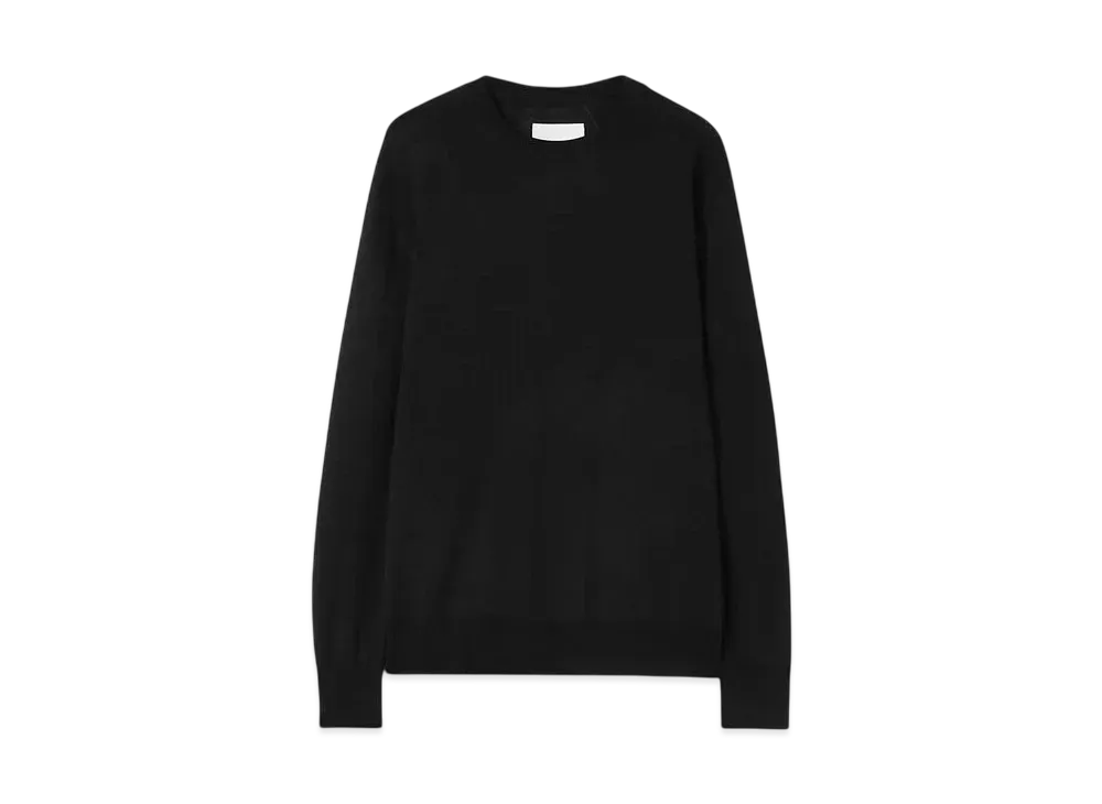 Jil Sander Men's Lightweight Wool Crew-Neck Sweater "Black"